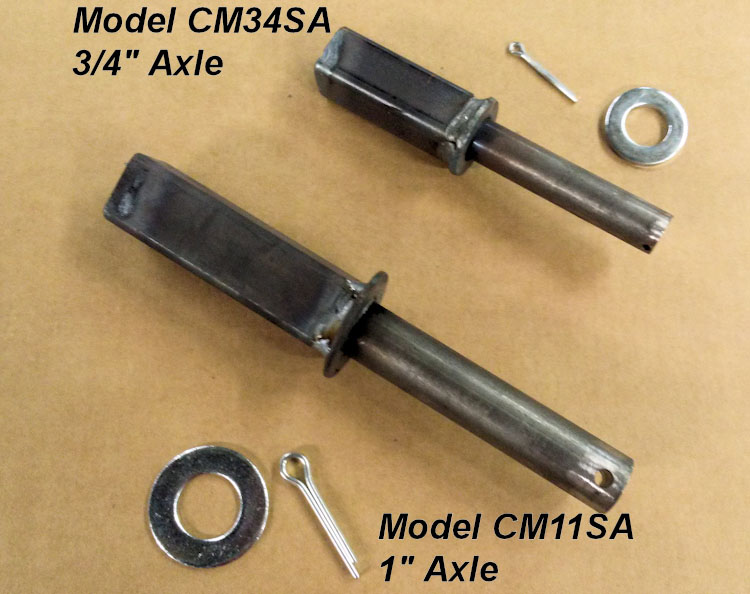 weldable axle stubs